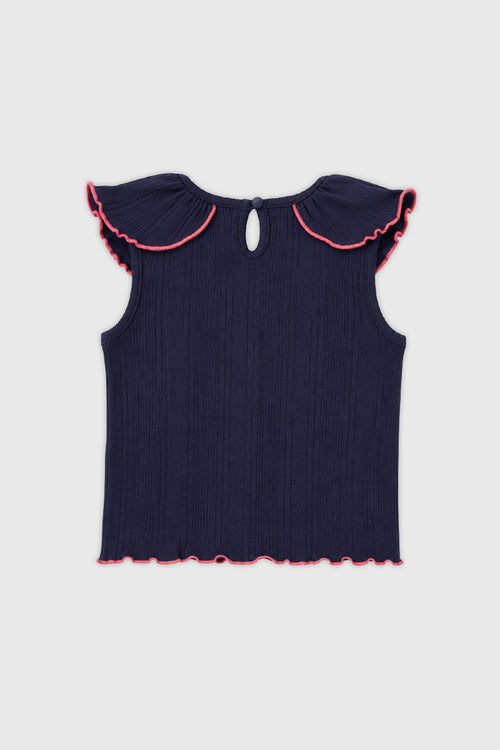 armor-lux-top-enfant-sans-manches-volants-coton-modal image 4