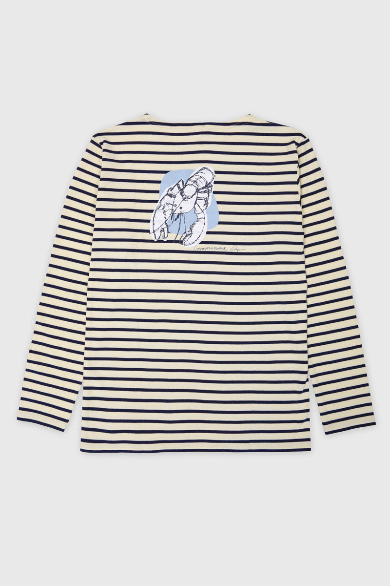 armor-lux-marini-re-homme-commissaire-dupin-marini-re-coton-col-bateau image 2
