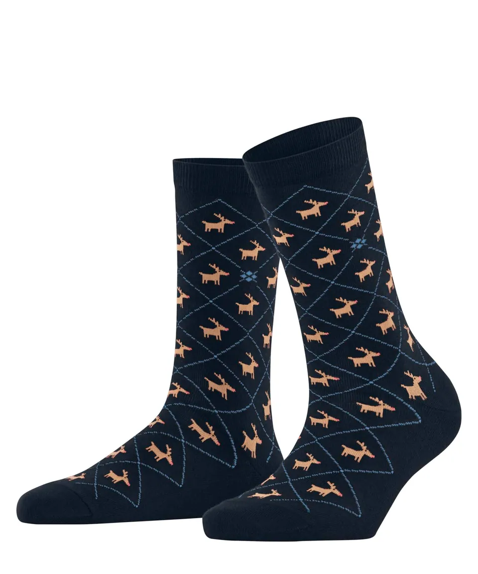 burlington-reindeer-femme-chaussettes-coton-respirant image 1