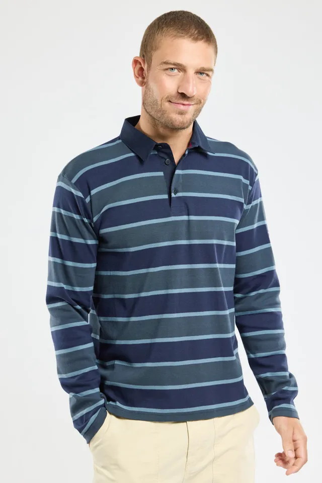 armor-lux-polo-homme-manches-longues-coton-ray-3-couleurs image 1