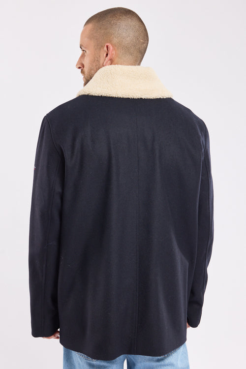 armor-lux-caban-homme-drap-de-laine-col-sherpa-amovible image 7