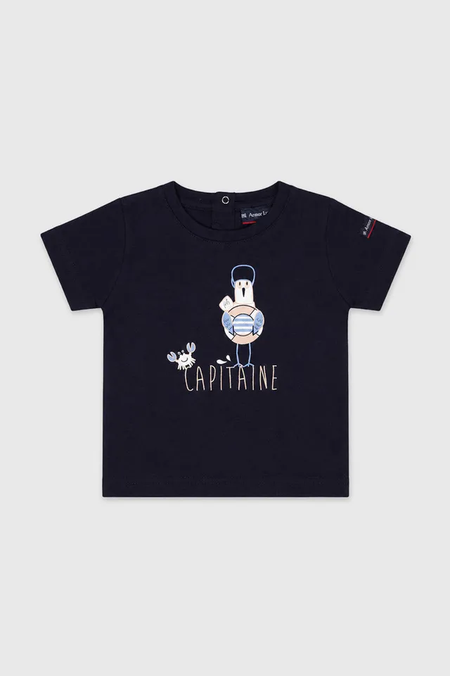 armor-lux-t-shirt-baby-coton-l-ger-s-rigraphi image 1