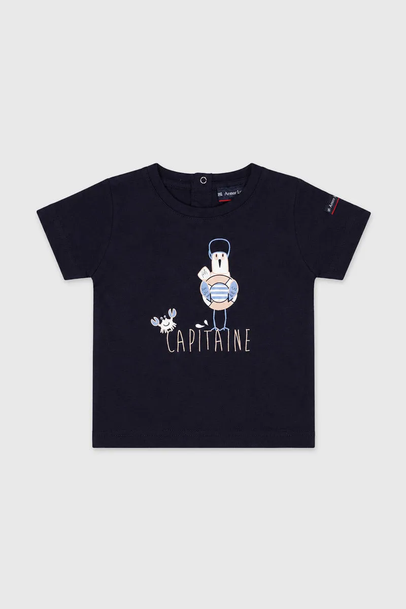 armor-lux-t-shirt-baby-coton-l-ger-s-rigraphi image 1