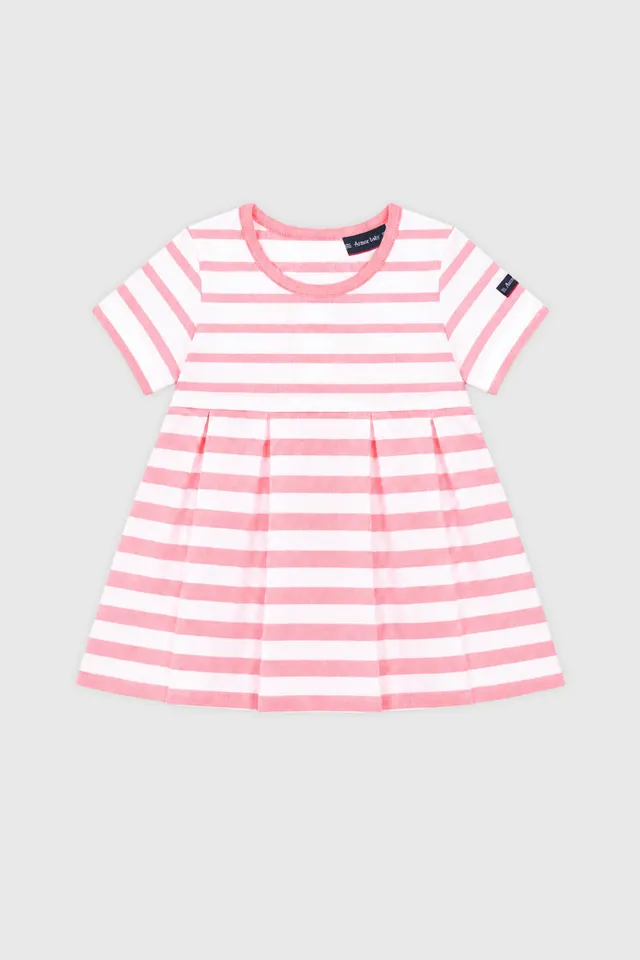 armor-lux-robe-ray-e-b-b-coton-l-ger-rose image 1