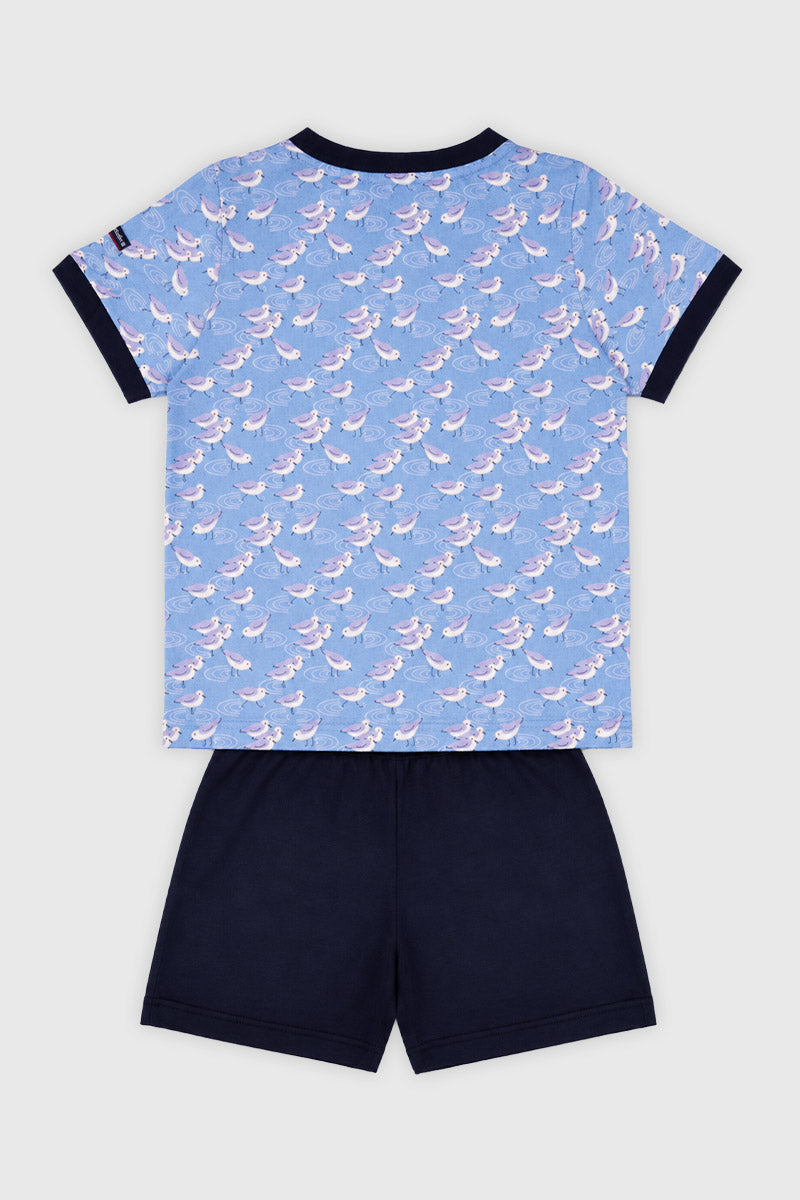 armor-lux-pyjashort-oiseaux-kids-coton-enfant image 2