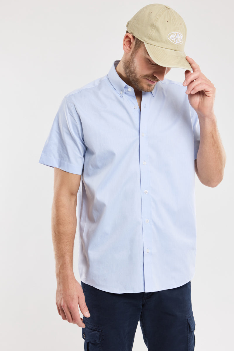 armor-lux-chemise-manches-courtes-h-ritage-coton-100-col-am-ricain image 5