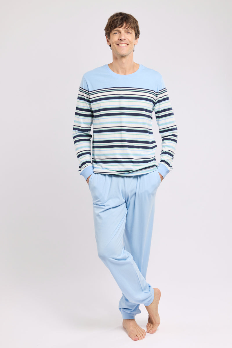 armor-lux-pyjama-jogging-ray-homme-coton-l-ger image 1