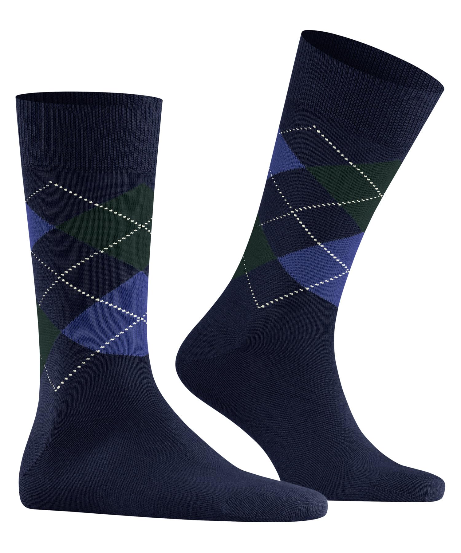 burlington-edinburgh-chaussettes-homme-laine-fantaisie-bleu-royal-6879-40-46 image 3