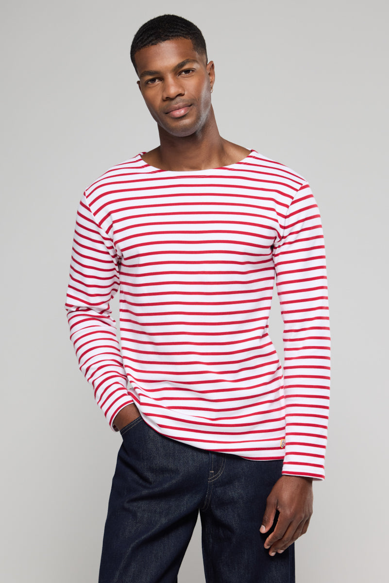 armor-lux-marini-re-homme-col-bateau-coton-pais-260g-m image 3