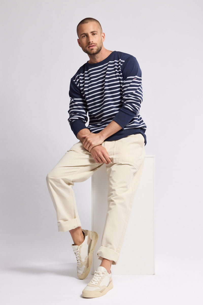 armor-lux-marini-re-manches-longues-coton-pais-interlock image 1