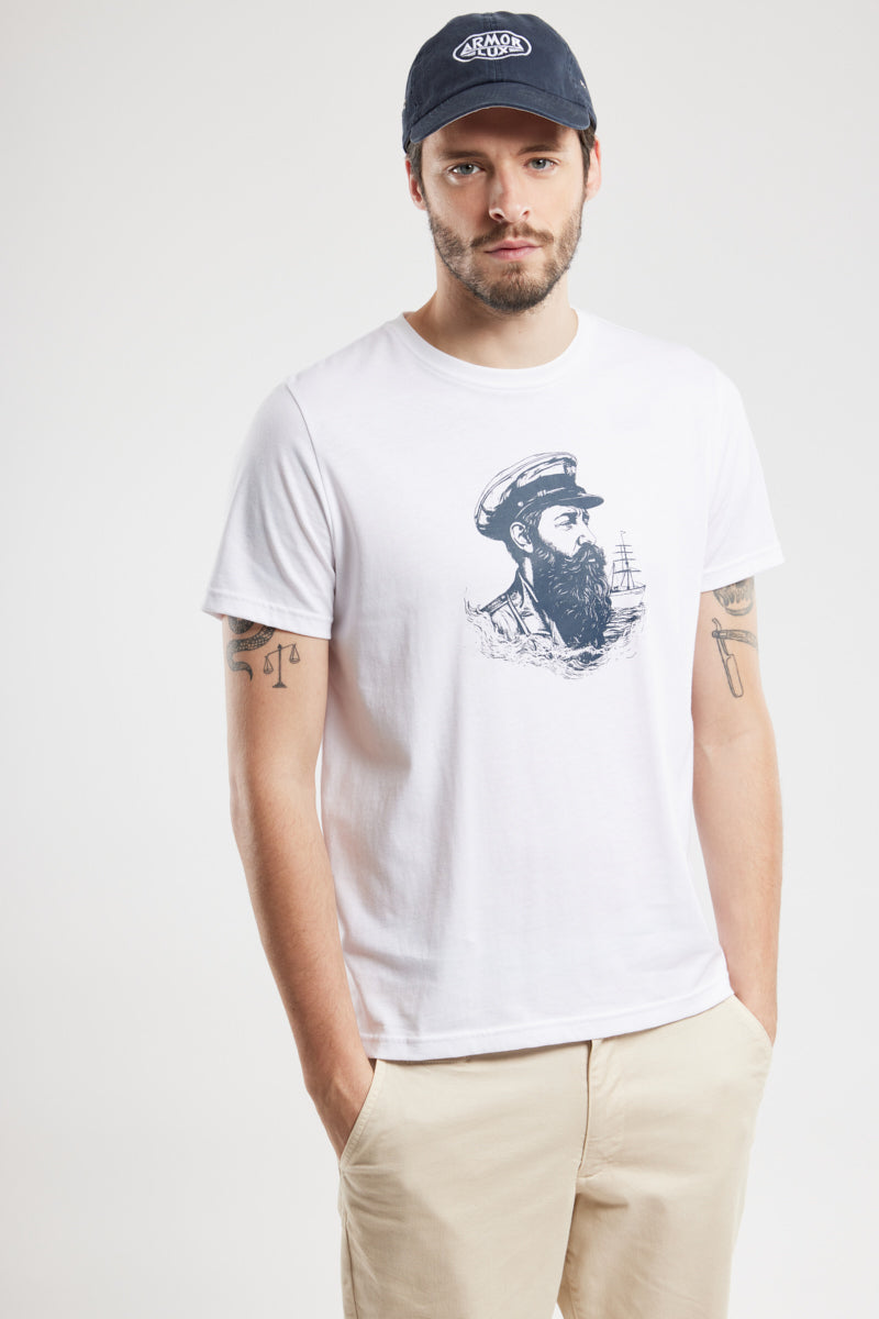 armor-lux-t-shirt-marin-homme-coton-l-ger-col-rond image 2