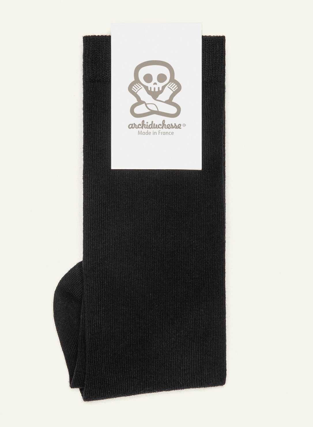 archiduchesse-noir-r-glisse-chaussettes-de-ville-mi-mollet image 5