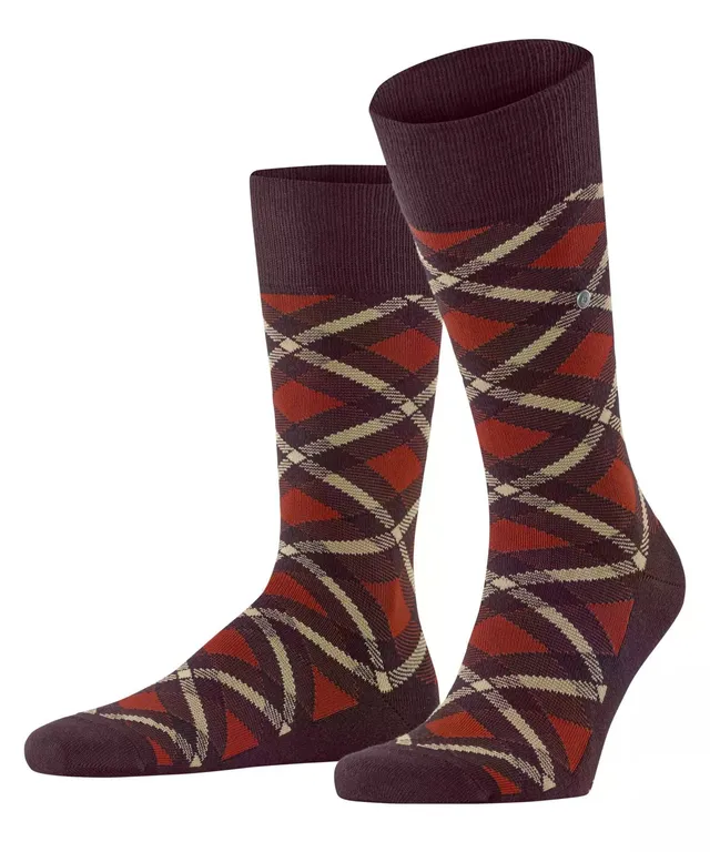 burlington-chaussettes-homme-tartan-opaque-coton-bio image 1