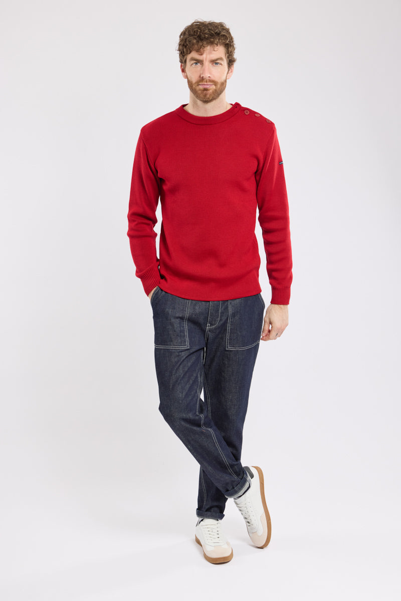 armor-lux-pull-marin-uni-paimpol-homme-laine image 3