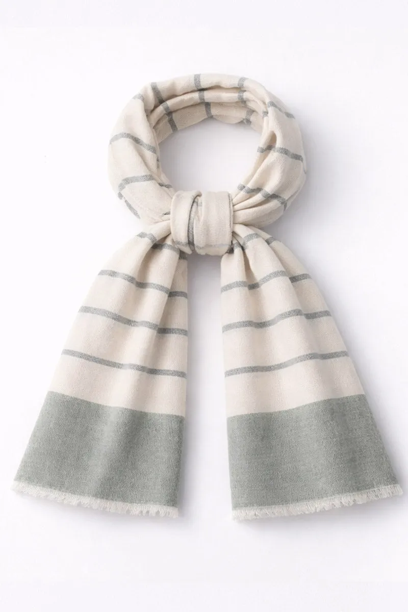 armor-lux-foulard-ray-coton-70x200cm-franges image 1