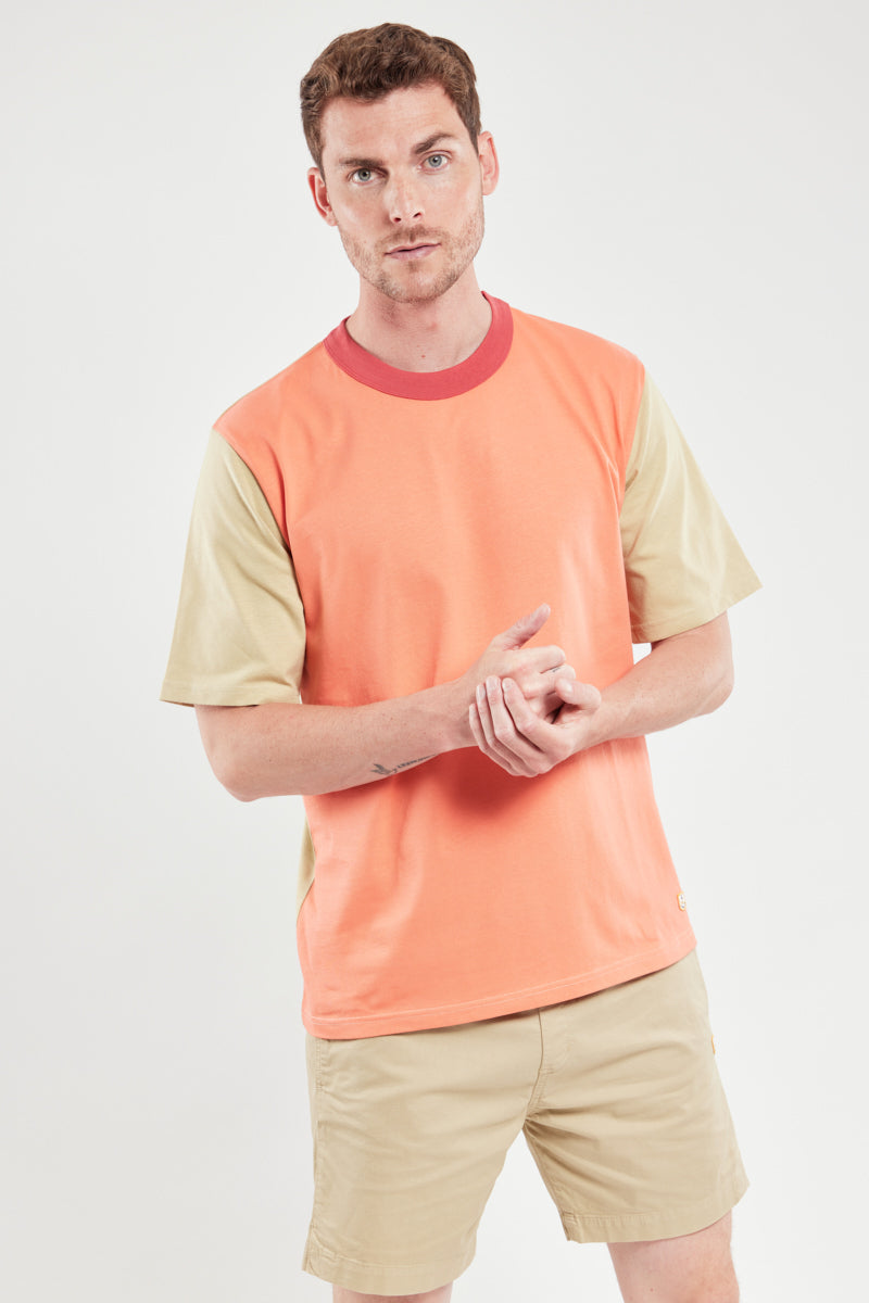 armor-lux-t-shirt-bicolore-homme-coton-bio-coupe-droite image 3