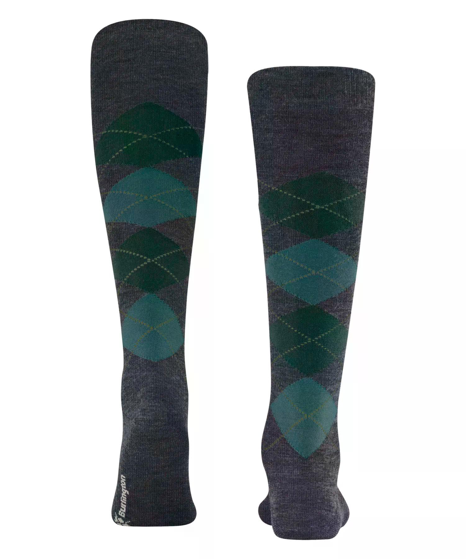 burlington-edinburgh-chaussettes-homme-laine-vierge-argyle-respirant image 2