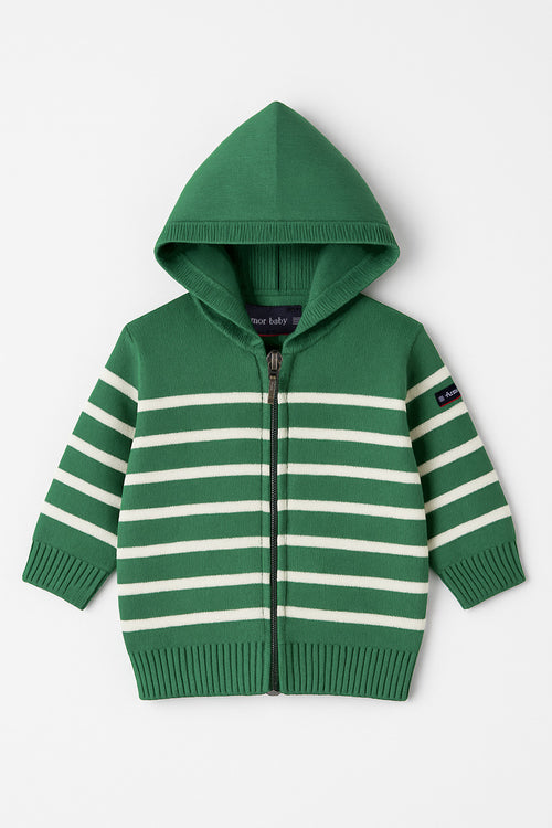 armor-lux-cardigan-b-b-zipp-capuche-coton image 2
