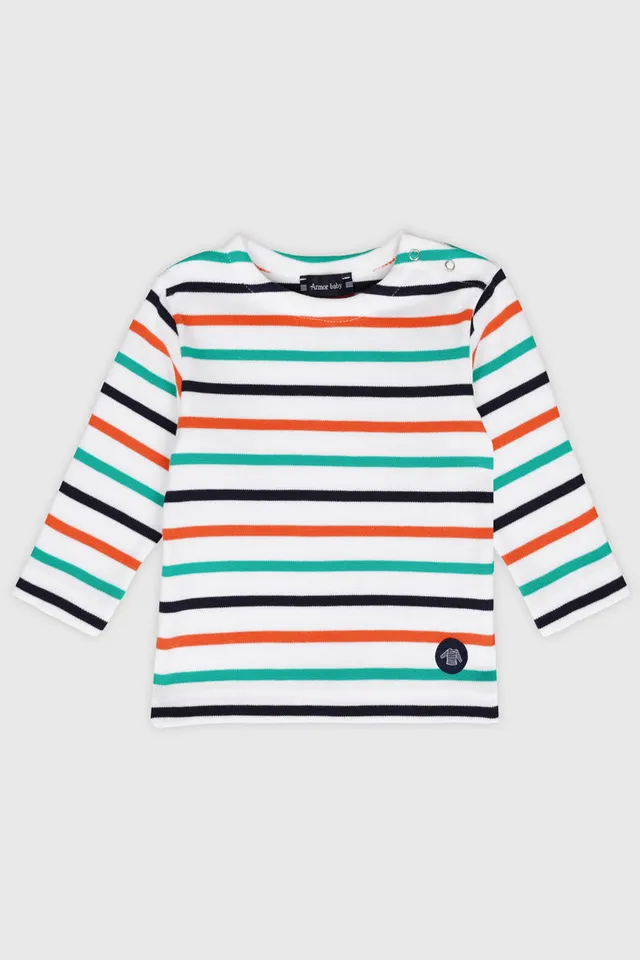 armor-lux-amiral-marini-re-tricolore-b-b-interlock-coton-pais-manches-longues image 1
