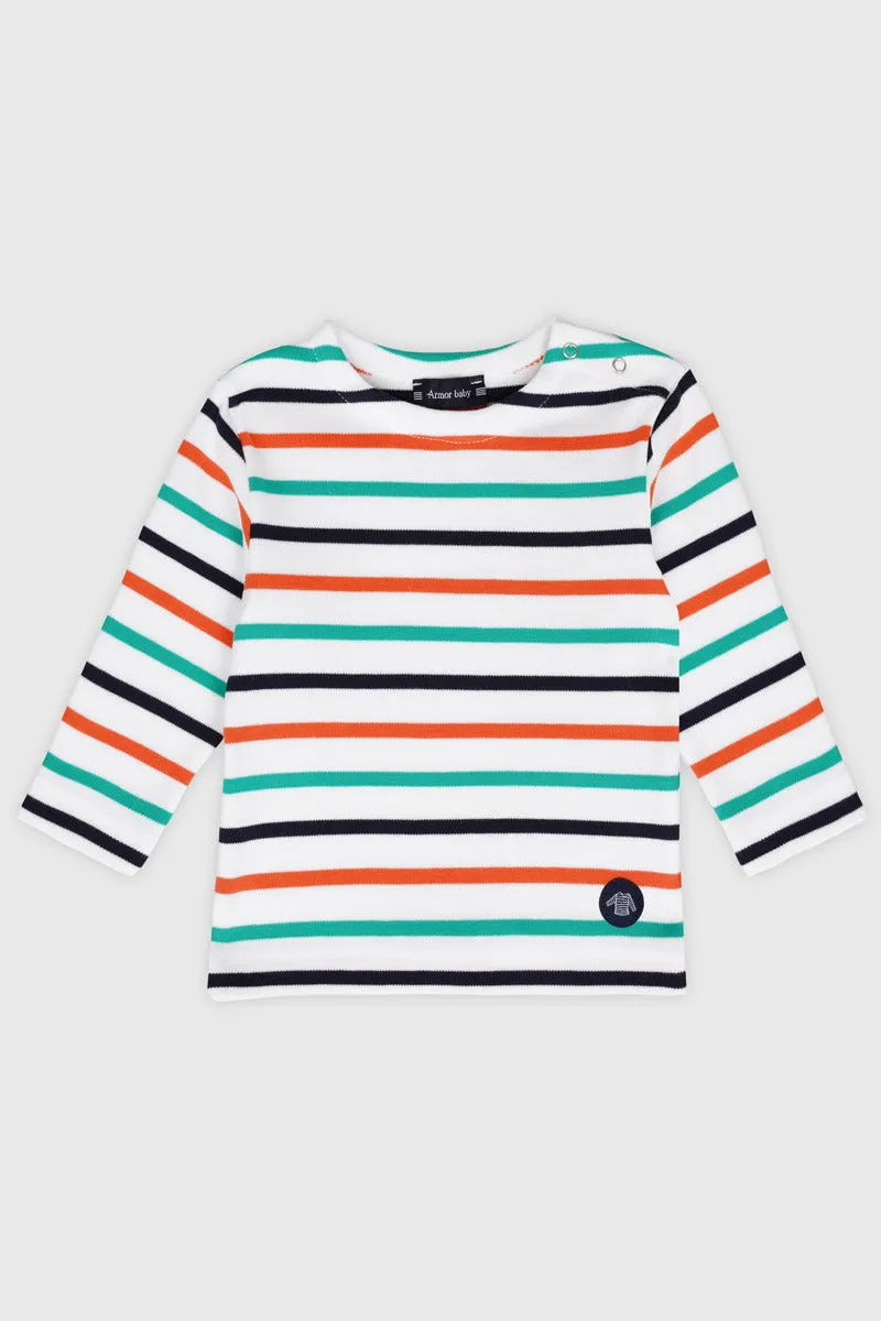 armor-lux-amiral-marini-re-tricolore-b-b-interlock-coton-pais-manches-longues image 1