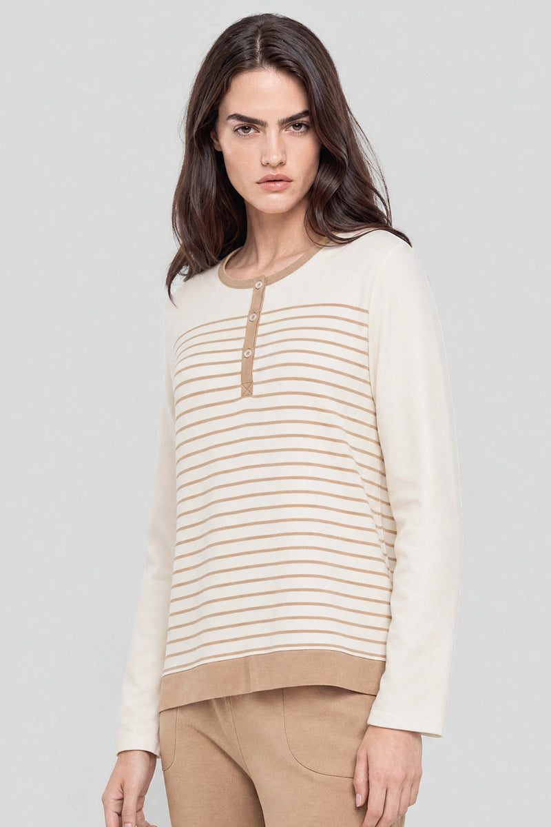 armor-lux-pyjama-ray-long-femme-coton image 2