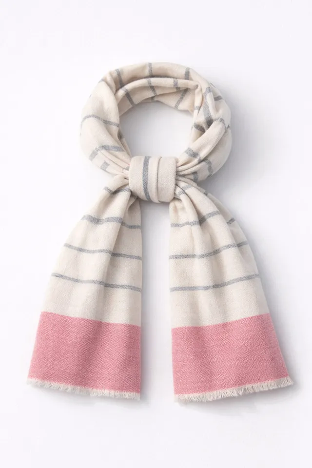 armor-lux-foulard-ray-coton-70x200-cm-franges-2 image 1