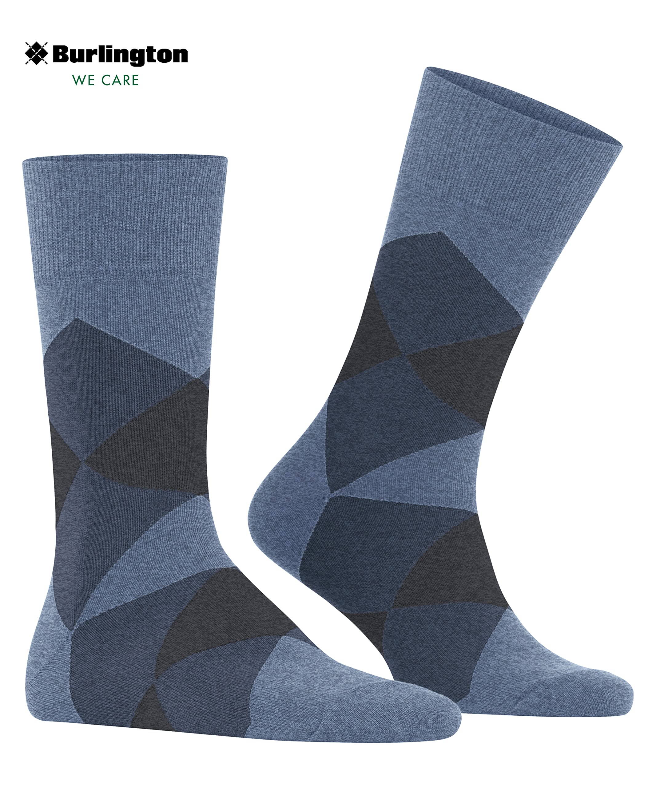 chaussettes-burlington-clyde-coton-fantaisie-bleu-light-jeans-40-46 image 5