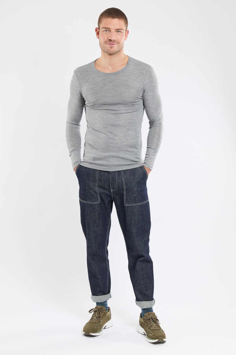 armor-lux-t-shirt-homme-manches-longues-laine-et-soie image 3