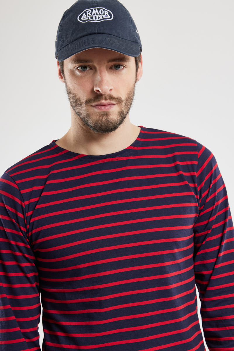 armor-lux-marini-re-ploz-vet-homme-coton-l-ger-145g-m-col-bateau image 2