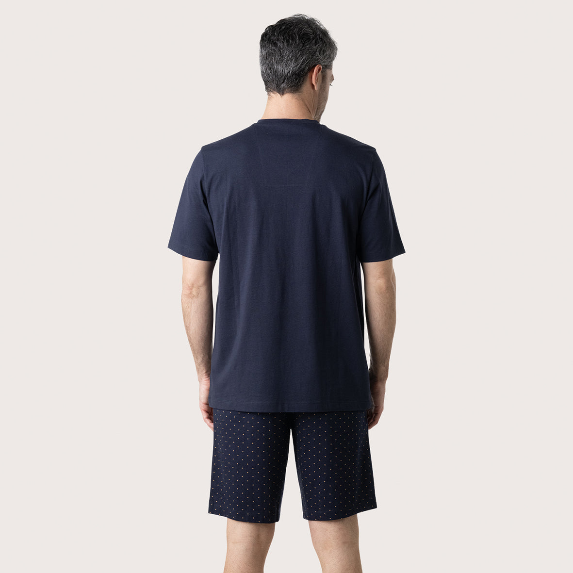 pyjama-court-homme-business-eminence-coton-peign-col-v image 4
