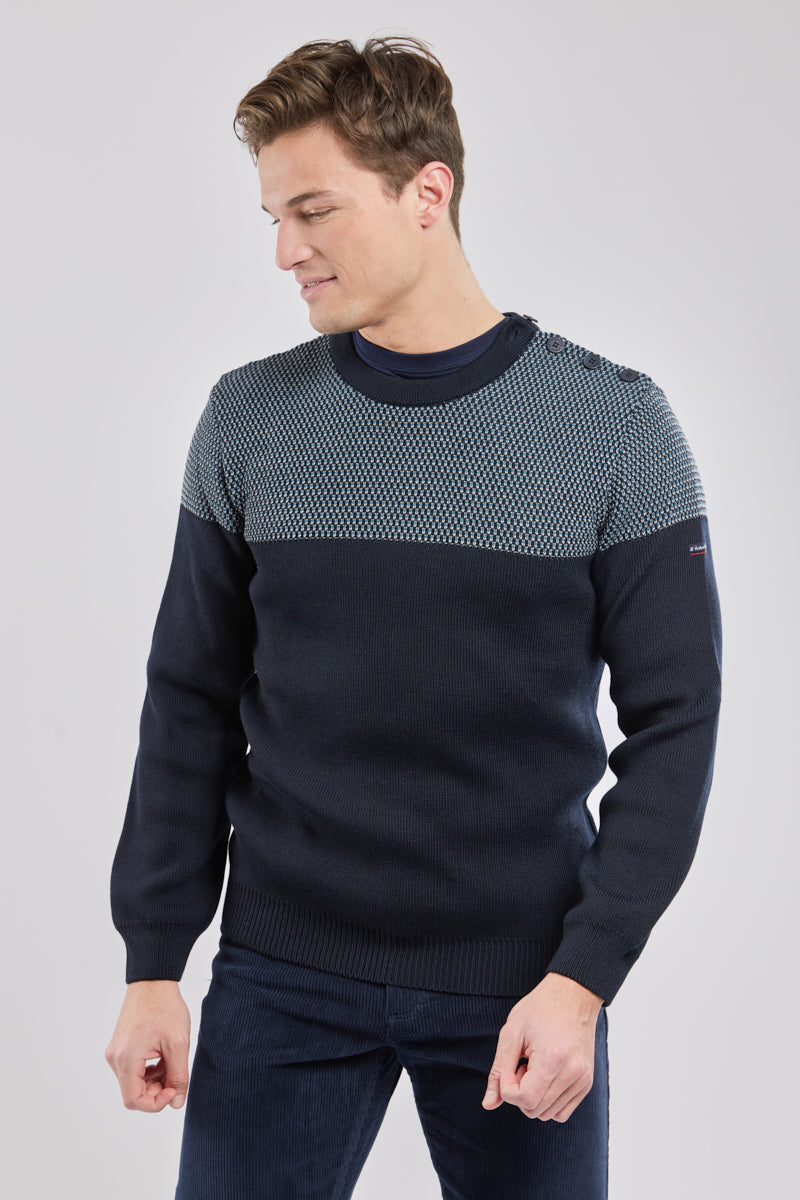 armor-lux-pull-marin-jacquard-homme image 1