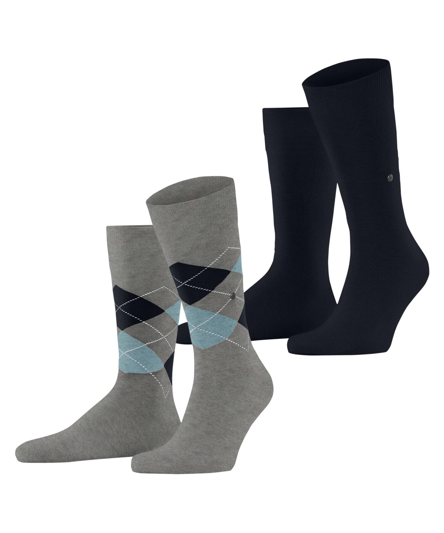 burlington-everyday-argyle-mix-2-pack-chaussettes-homme image 1
