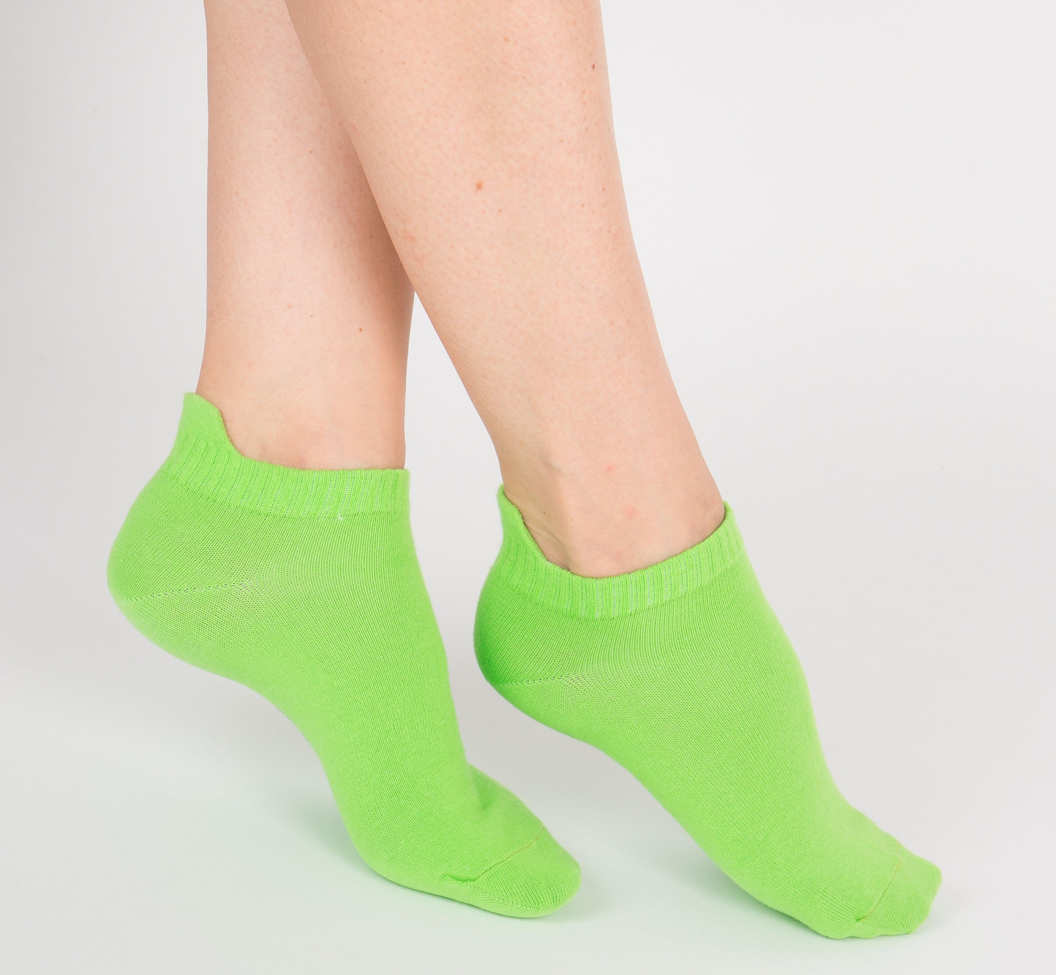 archiduchesse-socquette-coton-vert-pomme-languette image 4