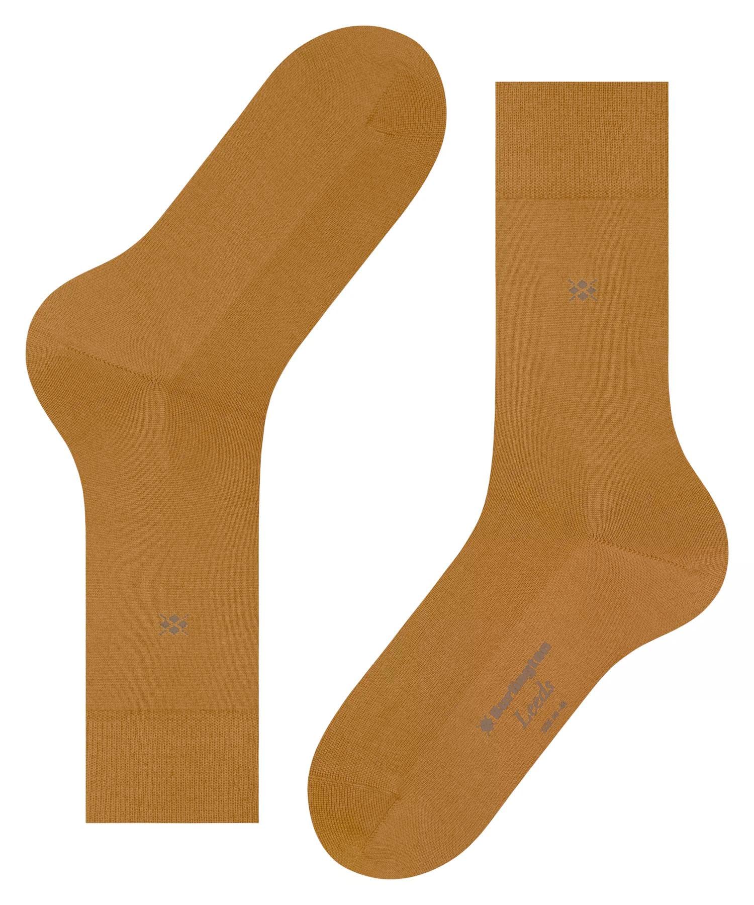 burlington-leeds-chaussettes-homme-jaune-amber-1852-40-46-coton-laine-unies-1-pa image 5