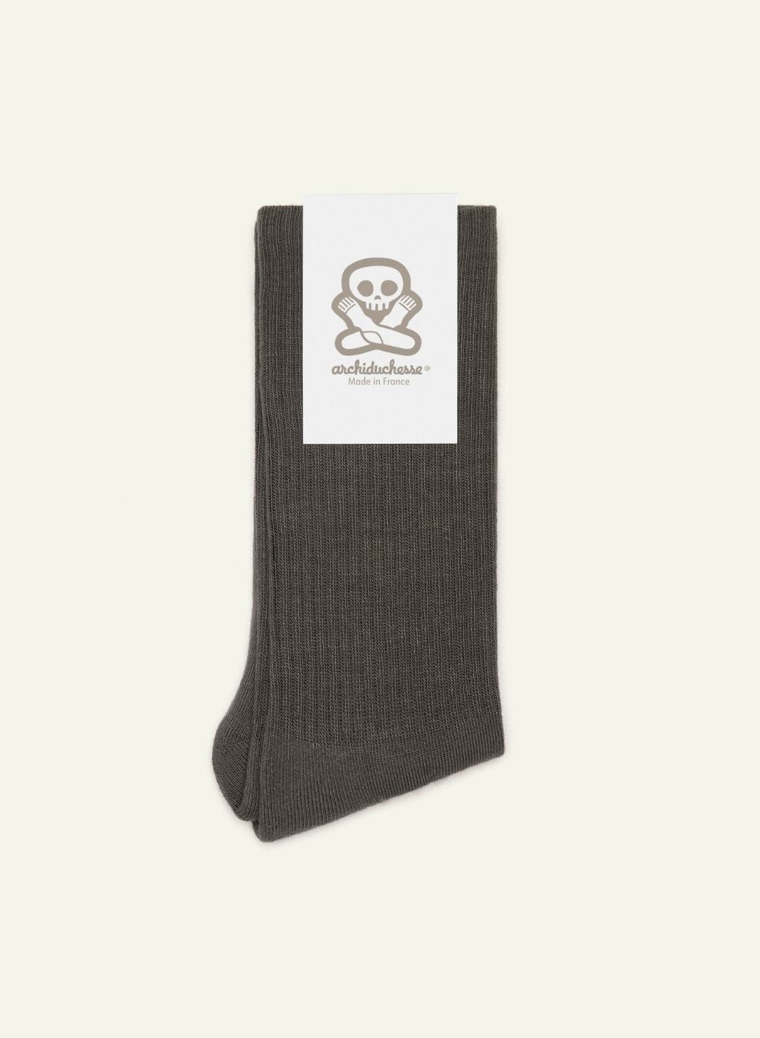 archiduchesse-chaussettes-bouclette-gris-anthracite-chaudes image 3