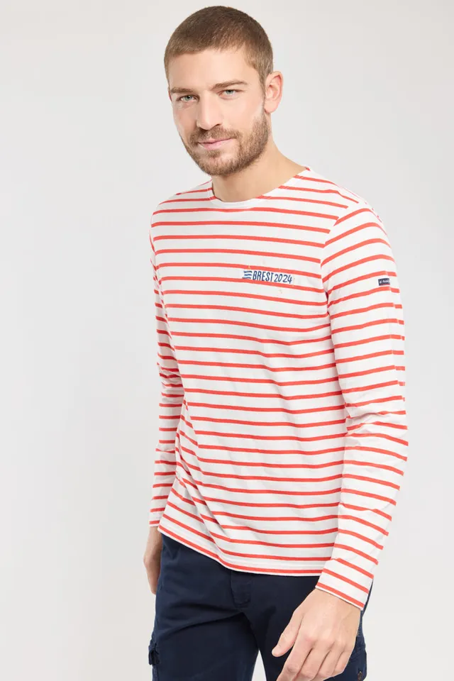 armor-lux-marini-re-brod-e-brest-2024-homme-coton-l-ger image 1