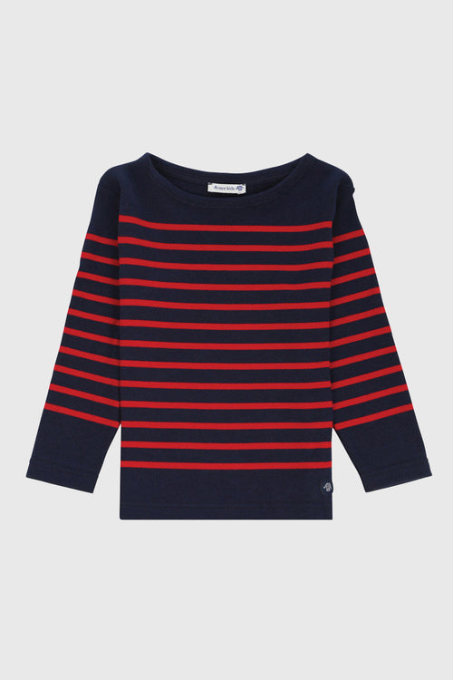 armor-lux-marini-re-enfant-ray-e-bretonne-coton-interlock-col-bateau image 2