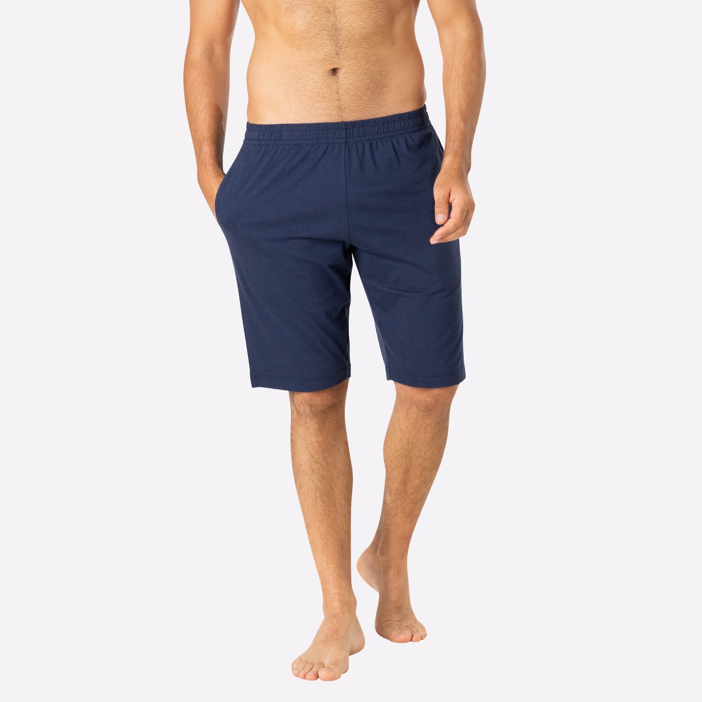 eminence-pyjama-court-club-jersey-coton-vert-marine-homme image 4