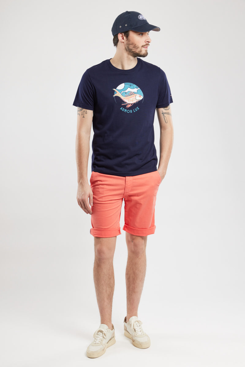 armor-lux-t-shirt-poisson-homme-coton-l-ger-col-rond-2 image 3