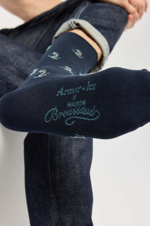 armor-lux-x-maison-broussaud-chaussettes-homme-motif-ancres image 3