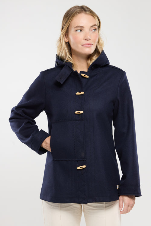 armor-lux-kabig-pont-aven-manteau-court-laine-femme image 3