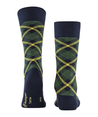 burlington-tartan-chaussettes-homme-coton-bleu-marine image 7