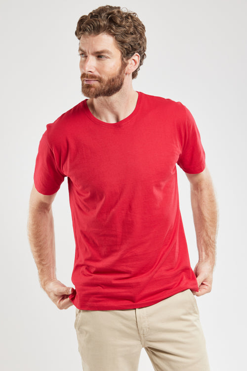 armor-lux-t-shirt-coton-l-ger-homme-col-rond-coupe-droite image 2