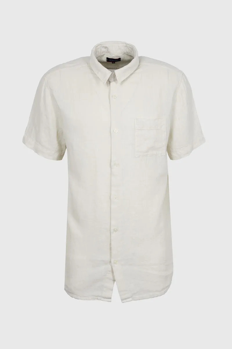 armor-lux-chemise-manches-courtes-homme-chemise-100-lin-coupe-confort image 1