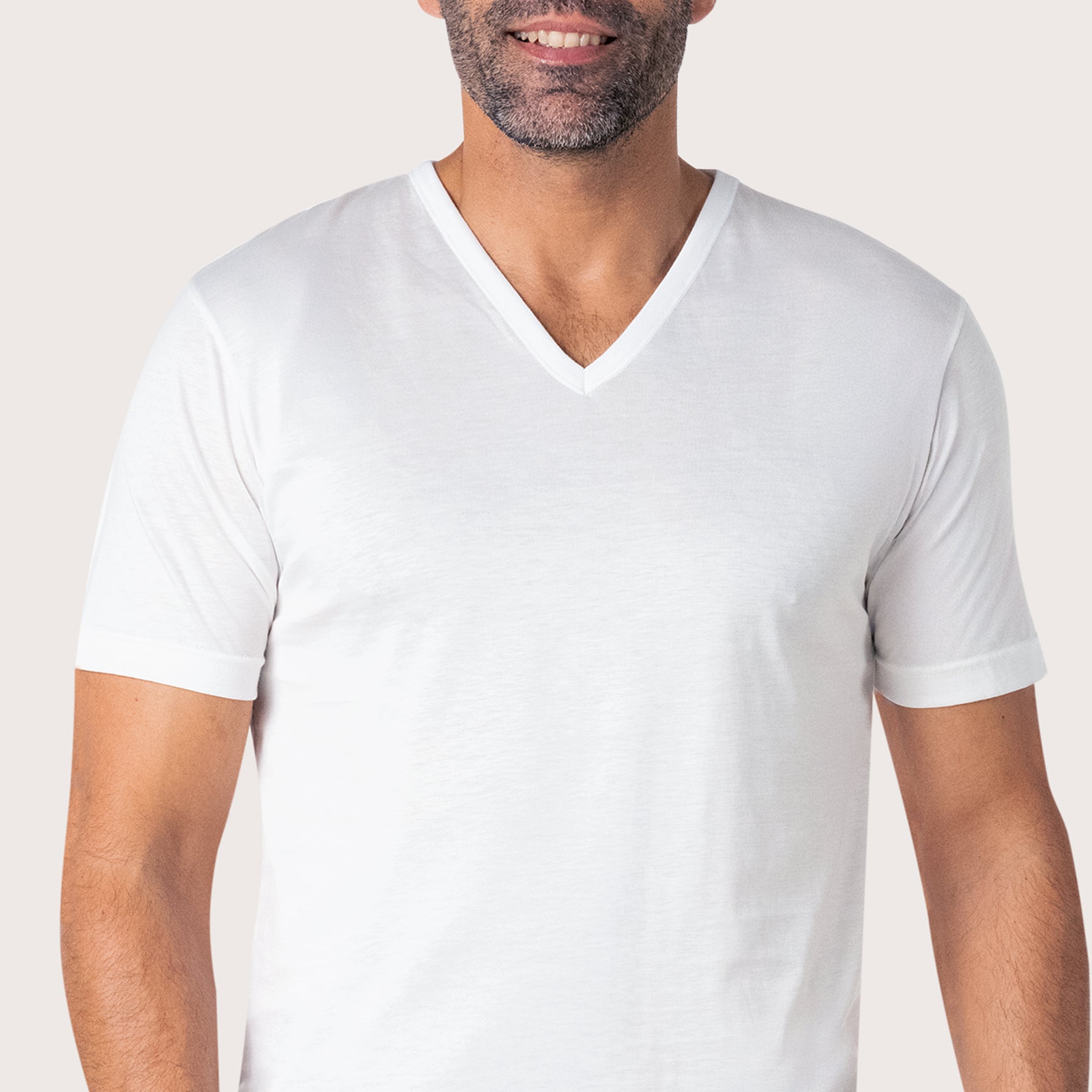 eminence-t-shirt-col-v-homme-luxor-coton-merceris image 2