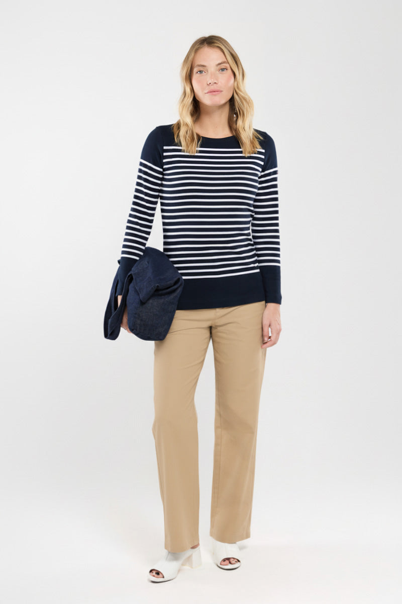 armor-lux-marini-re-amiral-originale-coton-pais-21-rayures image 3