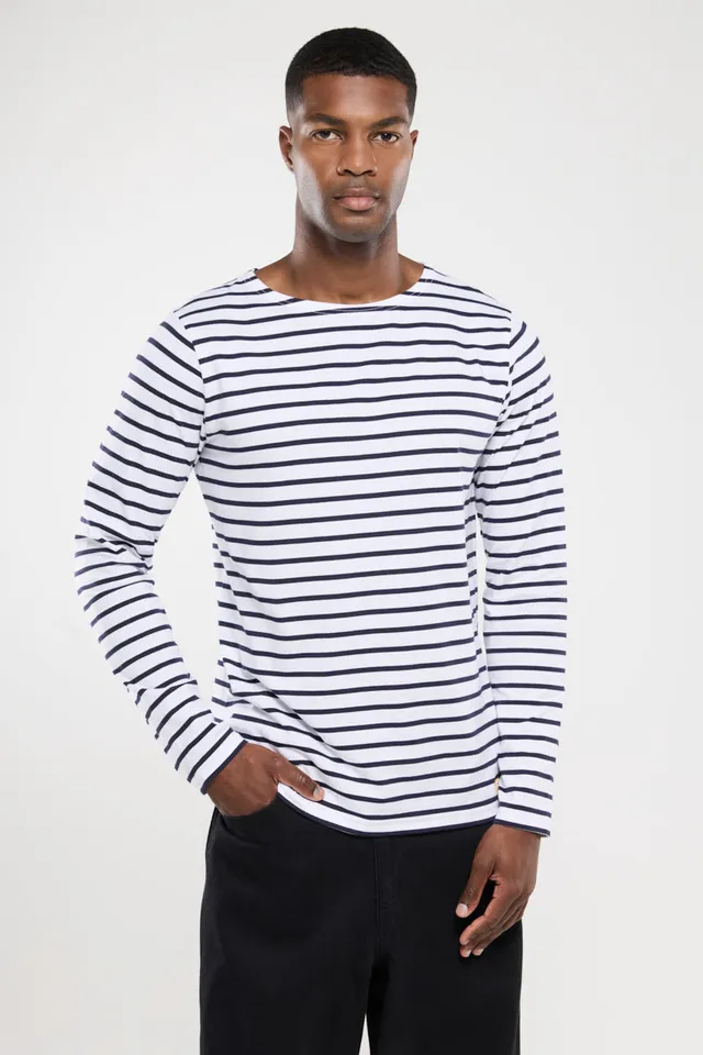 armor-lux-ploz-vet-marini-re-homme-manches-longues-coton-l-ger-2 image 1