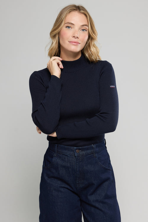 armor-lux-combourg-pull-col-montant-femme-en-laine-m-rinos image 2