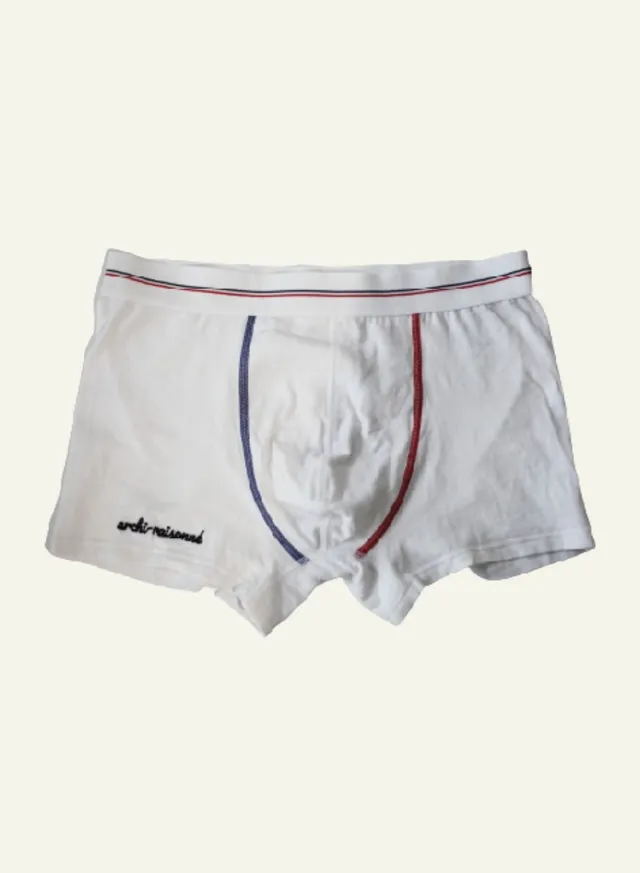 archiduchesse-le-boxer-raisonn-blanc-boxer-coton-bio image 1