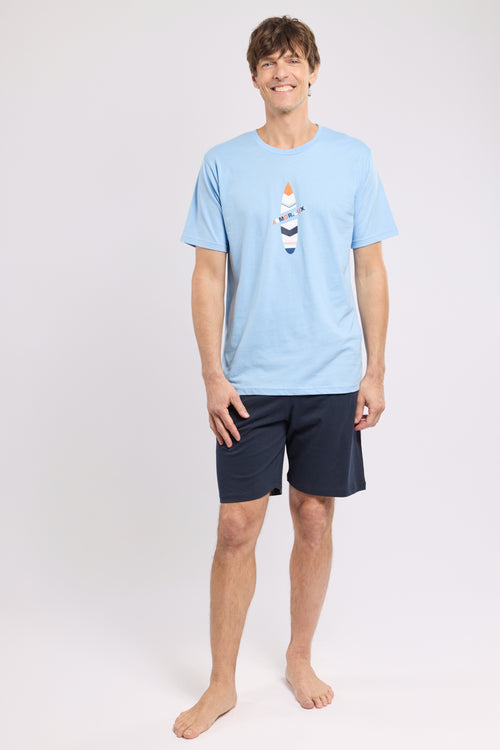 armor-lux-pyjama-court-surf-homme-coton-t image 4